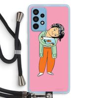 Visknuffel: Samsung Galaxy A52 Transparant Hoesje met koord