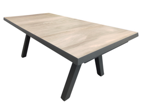 Tensil uitschuif tafel 205 en 265x103x76 cm zwart - Driesprong collection