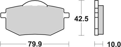 TRW Brake pad mcb 587 organic standard