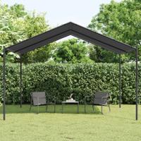 VidaXL Tuinpaviljoen 4x4 m staal en stof antracietkleurig