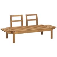 Leen Bakker - Tuinbank Orleàns - Naturel - 66x157x66 Cm - Hout - Bruin