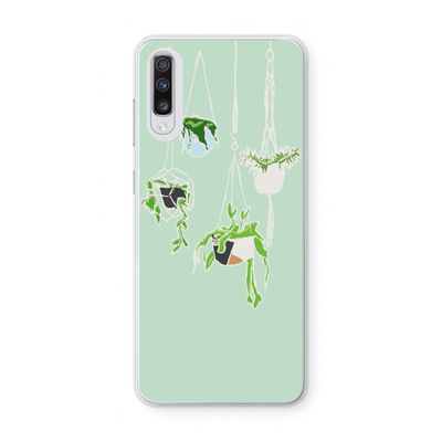 Hang In There: Samsung Galaxy A70 Transparant Hoesje