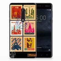 Nokia 5 | Silliconen Back Cover | Postzegels