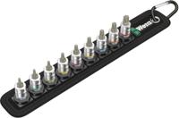 Wera riem a3 torx hf zyklop bitmoerenset met houderfunctie, 1/4" aandrijving dopsleutel (zwart/zilver)
