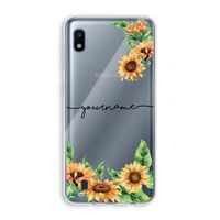 Zonnebloemen: Samsung Galaxy A10 Transparant Hoesje