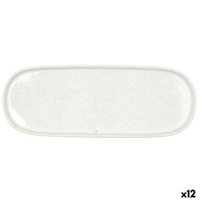 Snackdienblad Bidasoa Elite Wit 30,7 x 11,6 x 2 cm (12 Stuks)