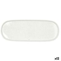 Snackdienblad Bidasoa Elite Wit 30,7 x 11,6 x 2 cm (12 Stuks)