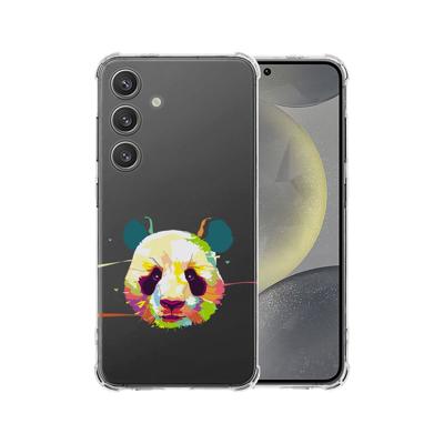 Samsung Galaxy S25 Hoesje - Panda Color TPU Antishock Samsung Galaxy S25 Hoesje - Panda Color TPU Antishock