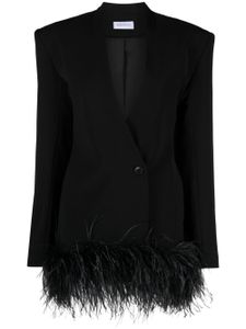 16Arlington blazer Elinor bordé de plumes - Noir