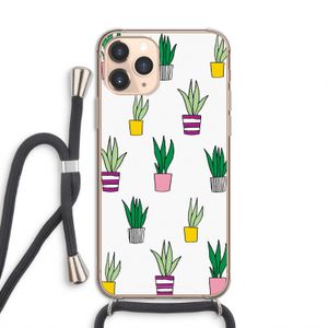 Sanseveria: iPhone 11 Pro Transparant Hoesje met koord