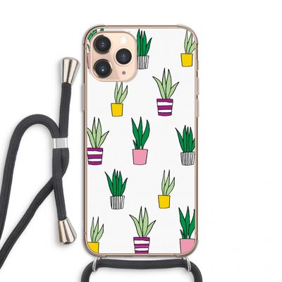 Sanseveria: iPhone 11 Pro Transparant Hoesje met koord