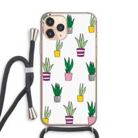 Sanseveria: iPhone 11 Pro Transparant Hoesje met koord