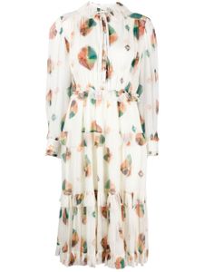 Ulla Johnson robe en chiffon Reina à coupe mi-longue - Tons neutres