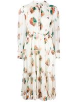 Ulla Johnson robe en chiffon Reina à coupe mi-longue - Tons neutres