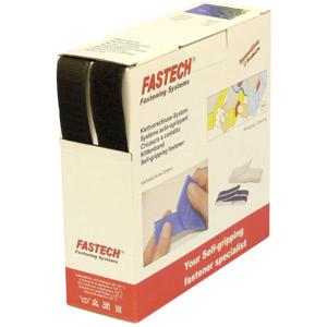 FASTECH® B25-STD999910 Klittenband Om op te naaien Haak- en lusdeel (l x b) 10 m x 25 mm Zwart 10 m