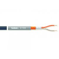 Microfoonkabel op Haspel 2x 0.25 mm² 100 m Zwart | 1 stuks - TASR-C114-BLK - thumbnail