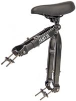 Mirage Zadel op buis jantje inclusief voetsteunen universeel - zwart