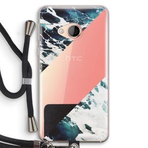 Golven: HTC U Play Transparant Hoesje met koord