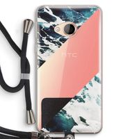 Golven: HTC U Play Transparant Hoesje met koord