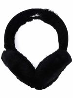 UGG cache-oreilles en peau lainée - Noir