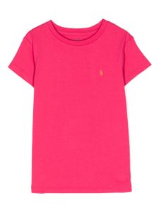 Ralph Lauren Kids t-shirt en coton à logo Polo Pony - Rose