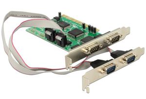 DeLOCK PCI Card 4x Serial interfacekaart/-adapter