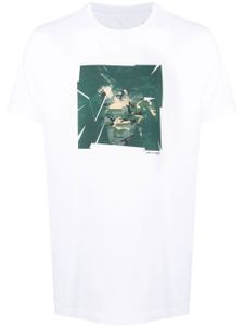 Maharishi t-shirt à logo imprimé - Blanc