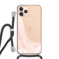 Peach bath: iPhone 11 Pro Max Transparant Hoesje met koord
