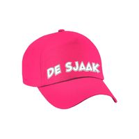 Cadeau pet/cap voor volwassenen - de Sjaak - roze - vrijgezellenfeest - bruiloft/trouwen - thumbnail