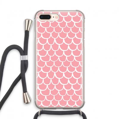 Dakpannetjes: iPhone 7 PLUS Transparant Hoesje met koord