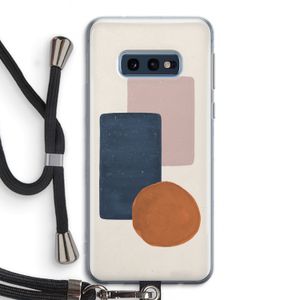 Geo #3: Samsung Galaxy S10e Transparant Hoesje met koord