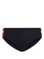 DSQUARED2 short de bain à bande logo - Noir