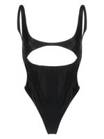 Mugler maillot de bain à détail d'anneau - Noir - thumbnail