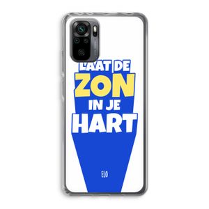 Laat de zon in je hart: Xiaomi Redmi Note 10 Pro Transparant Hoesje