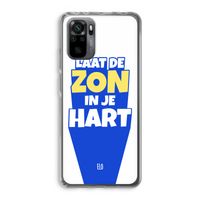 Laat de zon in je hart: Xiaomi Redmi Note 10 Pro Transparant Hoesje