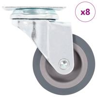 VidaXL 8 st zwenkwielen 50 mm