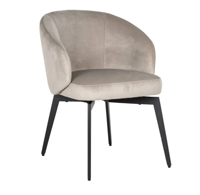 Stoel Amphara Khaki Velvet