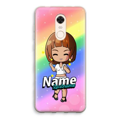 Chibi Maker vrouw: Xiaomi Redmi 5 Transparant Hoesje