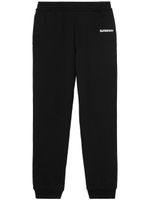 Burberry pantalon de jogging à logo imprimé - Noir