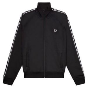 Fred Perry - Taped Trainingsjack - Zwart/Zwart