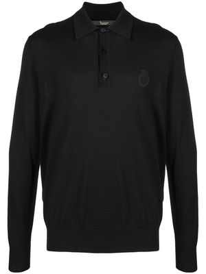 Billionaire pull à broderie poitrine - Noir