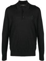 Billionaire pull à broderie poitrine - Noir