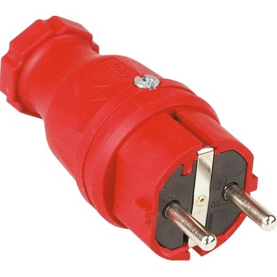 Rubberen stekker "SIROX" rood IP44