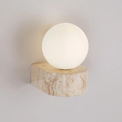 HikariStone Moderne LED Wandlamp van Glas - Japanse Retro Warmte voor Stijlvolle Interieurs