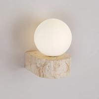 HikariStone Moderne LED Wandlamp van Glas - Japanse Retro Warmte voor Stijlvolle Interieurs