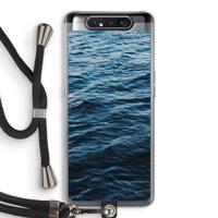 Oceaan: Samsung Galaxy A80 Transparant Hoesje met koord - thumbnail