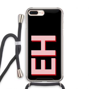 Monogram: iPhone 7 PLUS Transparant Hoesje met koord
