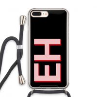 Monogram: iPhone 7 PLUS Transparant Hoesje met koord Monogram: iPhone 7 PLUS Transparant Hoesje met koord