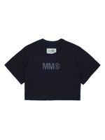 MM6 Maison Margiela Kids t-shirt en coton à logo imprimé - Noir - thumbnail