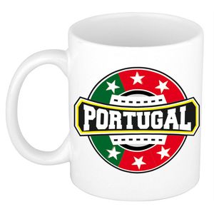 Portugal logo supporters mok / beker 300 ml - feest mokken